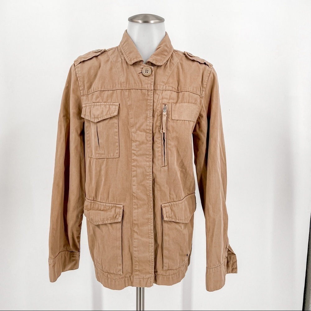 J.Crew classic twill chino tan jacket